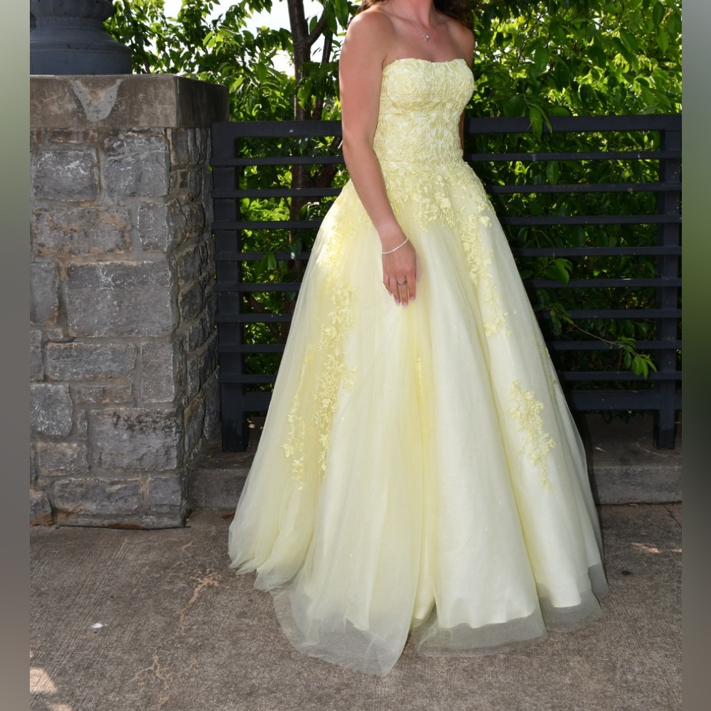 Jovani Yellow Prom Dress